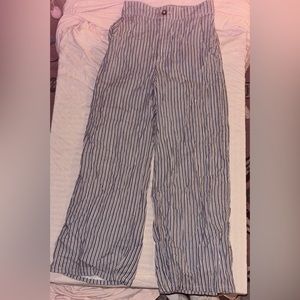 Hollister ultra hi rise striped pants size xs